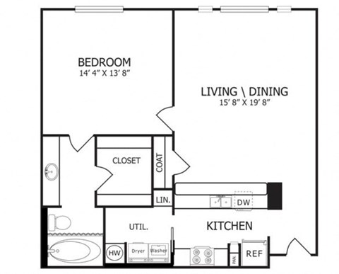 The Motley Floor Plan at The Maywood, Oklahoma